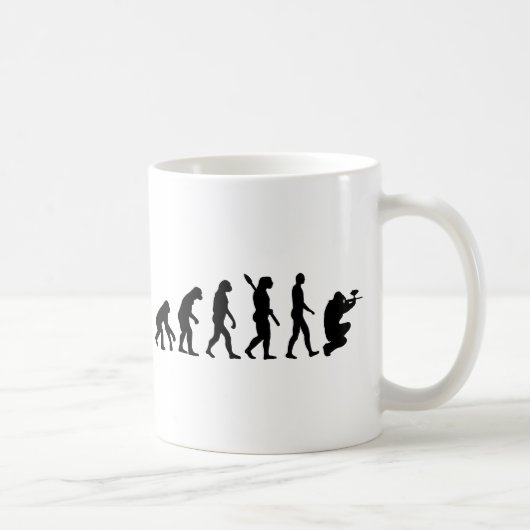 Paintball-Evolution Kaffeetasse (Rechts)