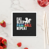 Paintball Farbpalette Paintball Player Geschenk Serviette (Beispiel)