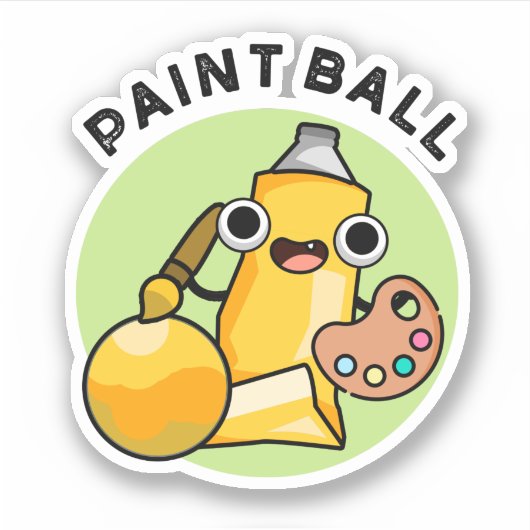 Paintball Funny Paint Pub Aufkleber (Vorderseite)