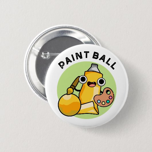 Paintball Funny Paint Pub Button (Vorne & Hinten)