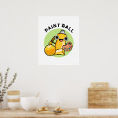 Paintball Funny Paint Pub Poster (Küche)