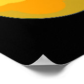 Paintball Funny Paint Pun Dark BG Poster (Ecke)