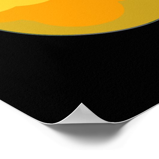 Paintball Funny Paint Pun Dark BG Poster (Ecke)