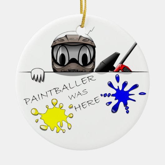 Paintball-Gang Keramik Ornament (Vorne)