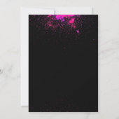 Paintball Geburtstagsparty Custom Einladung - Hot (Rückseite)