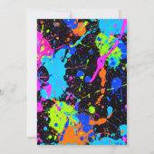 Paintball Geburtstagsparty Einladung (Rückseite)