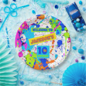 Paintball Geburtstagsparty Pappteller (Party)