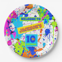 Paintball Geburtstagsparty Pappteller