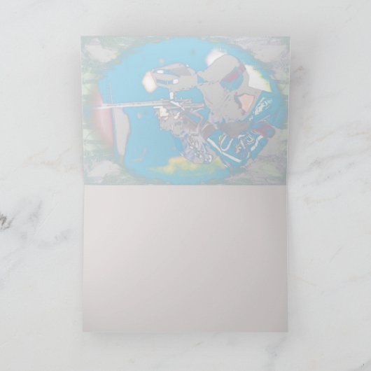 Paintball-Gruß-Karten Karte (Innenseite)