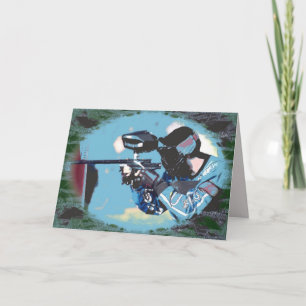 Paintball-Gruß-Karten Karte