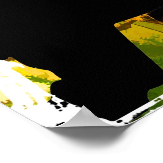 Paintball im Frühling Poster (Ecke)