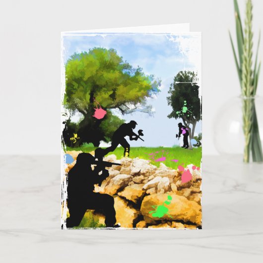 Paintball im Früjahr Karte (Vorderseite)