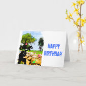 Paintball im Früjahr Karte (Gelbe Blume)