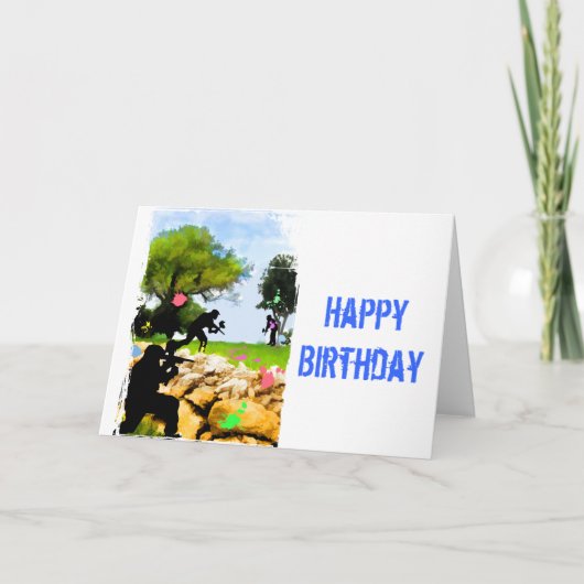 Paintball im Früjahr Karte (Vorderseite)