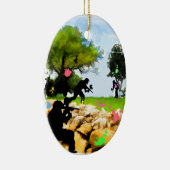 Paintball im Früjahr Keramikornament (Rechts)