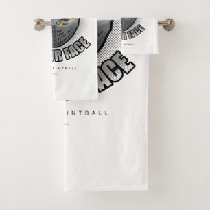Paintball ins Gesicht Badhandtuch Set