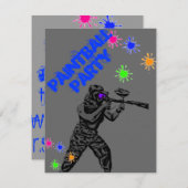 Paintball invite1 einladung (Vorne/Hinten)