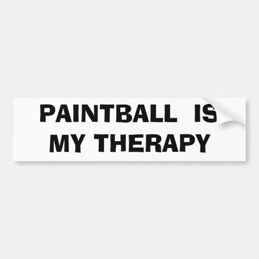 Paintball ist meine Therapie Autoaufkleber (Vorne)