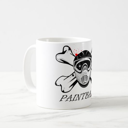 Paintball Kaffeetasse (Vorderseite Links)