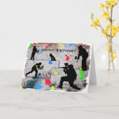 Paintball-Kampf Karte (Gelbe Blume)