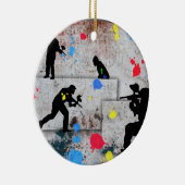 Paintball-Kampf Keramik Ornament (Rechts)