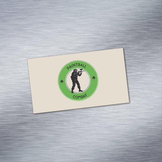 Paintball-Kampf Magnetische Visitenkarte (Beispiel)
