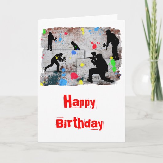 Paintball-Kampf-Ränder Karte (Vorderseite)