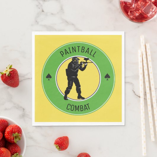 Paintball-Kampf Serviette (Beispiel)