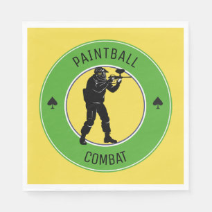 Paintball-Kampf Serviette