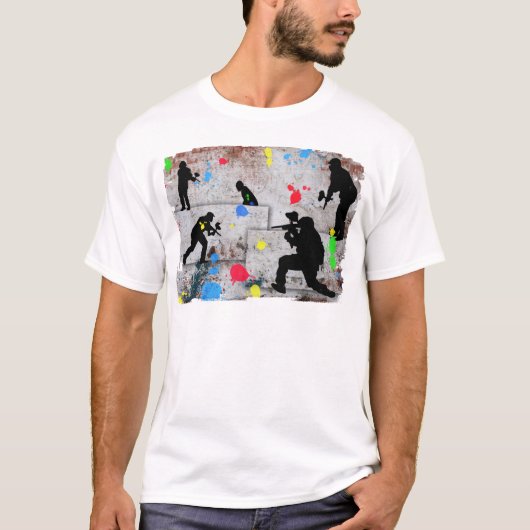 Paintball-Kampf T-Shirt (Vorderseite)