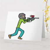 Paintball Karte (Gelbe Blume)