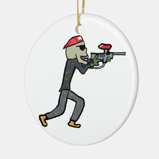 Paintball Keramik Ornament (Links)