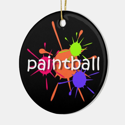 Paintball Keramikornament (Links)