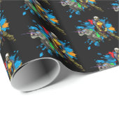 Paintball-Krieger Paint Spritzer Sports Geschenkpapier (Rolleneckpunkt)