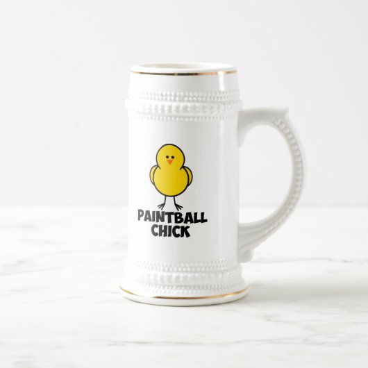 Paintball-Küken Bierglas (Rechts)