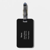 Paintball Lasse Farbe Gepäckanhänger (Rückseite vertikal)