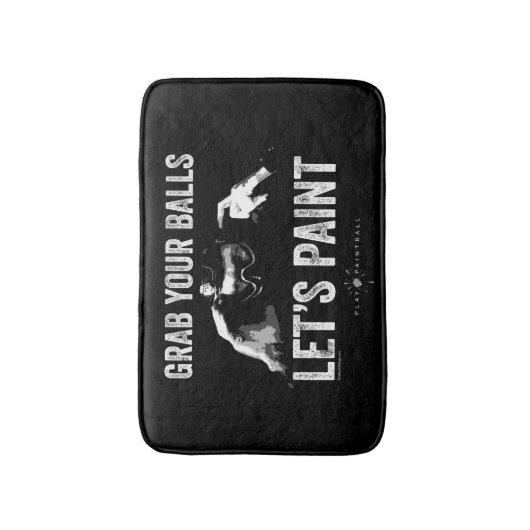 Paintball Lasse Paint Bathroom Mat Badematte (Vorderseite Vertikal)