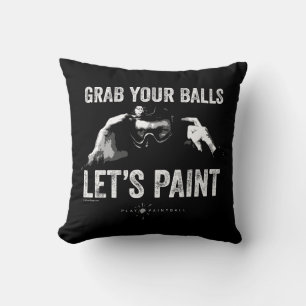 Paintball Lassend Paint Throw Kissen