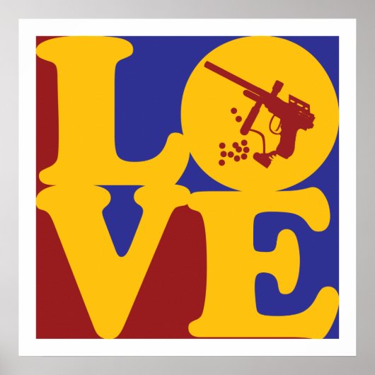 Paintball Liebe Poster (Vorne)