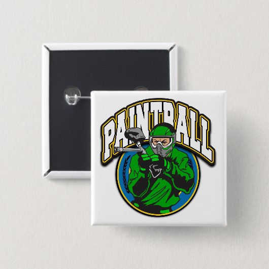 Paintball-Logo Button (Vorne & Hinten)