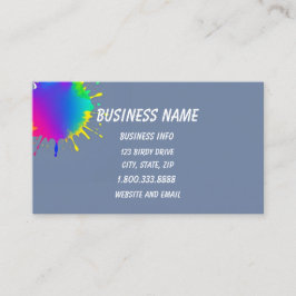 Paintball Logo Game Player Pop Art Graphic Visitenkarte