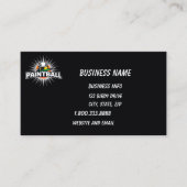 Paintball Logo Game Player Pop Art Graphic Visitenkarte (Vorderseite)