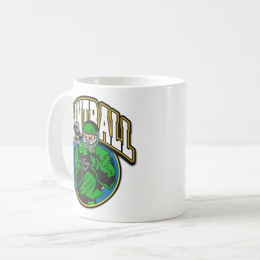 Paintball-Logo Kaffeetasse (Vorderseite Links)