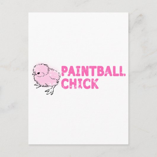 Paintball-Mädchen Postkarte (Vorderseite)