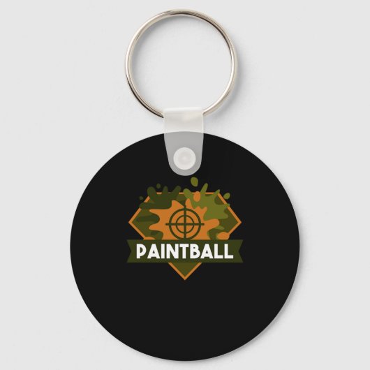 Paintball Militärisches Geschenk für einen Paintba Schlüsselanhänger (Vorderseite)