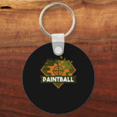 Paintball Militärisches Geschenk für einen Paintba Schlüsselanhänger (Vorderseite)