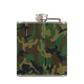 Paintball niemals abwischen (Camouflage) Flachmann (Rückseite)