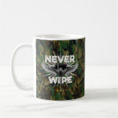 Paintball niemals abwischen (Camouflage) Kaffeetasse (Links)