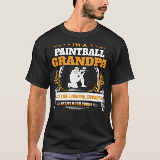Paintball Opa Geschenk coole Menschen T-Shirt (Vorderseite)