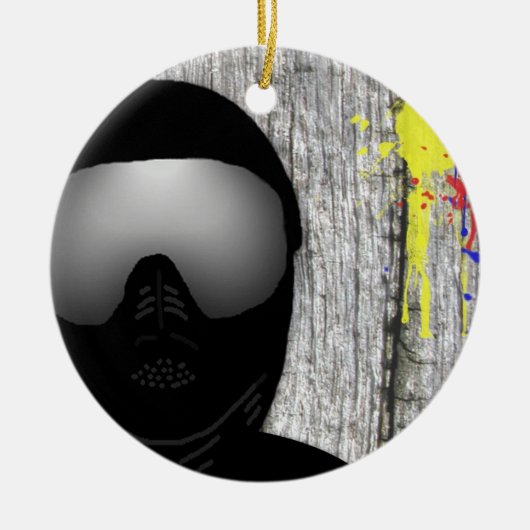 Paintball-Ornament Keramikornament (Vorne)